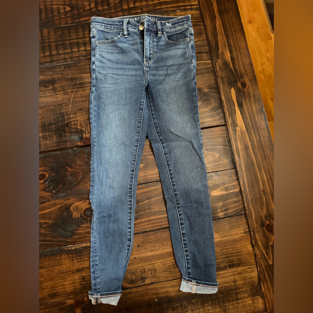 American Eagle Outfitters Dark Blue Skinny Jeans